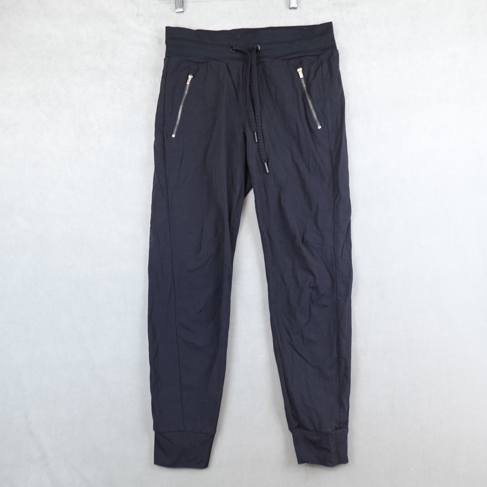 Athleta Trekkie North Jogger Pants Black Women Size 2 Tapered Zip Pocket